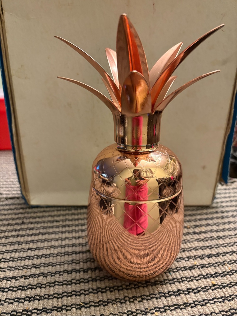 Rose Gold Pineapple shaker Decorative Home Accent